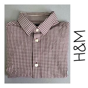 H&M Checkered Pattern Dress Shirt